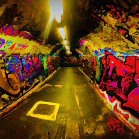 191st Street Tunnel Graffiti · Creative Fabrica