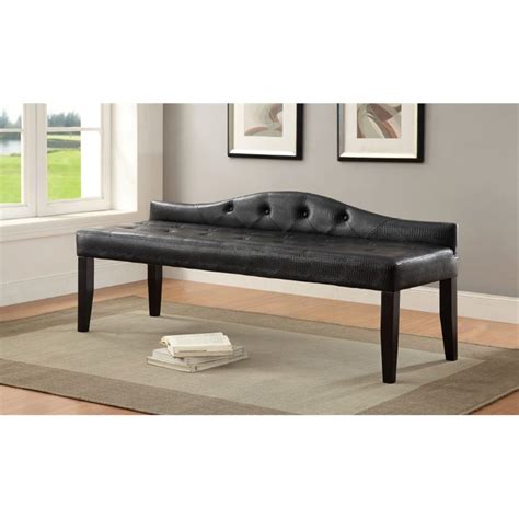 Shop allmodern for modern and contemporary leather bedroom benches to match your style and comfort and sleek, mixed material design. Furniture of America Olivia Faux Leather Bedroom Bench in ...