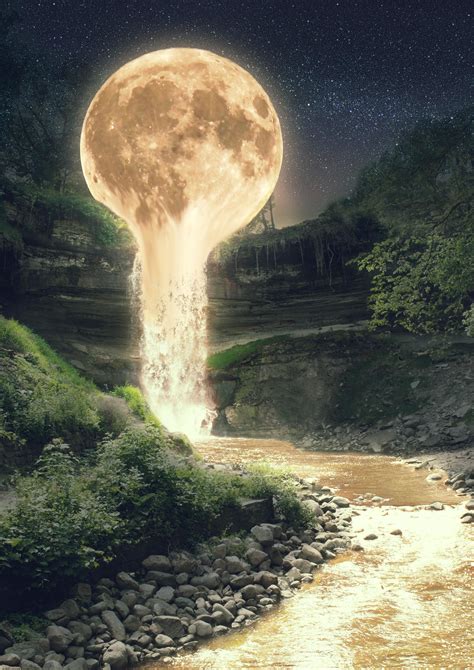 Moon Falls Photo Manipulation 3508x4961 Pix Ifttt2v3kqrj