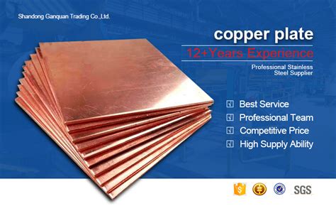 Customized 9999 Pure Bronze Copper Sheet Metal Pure Copper Plate