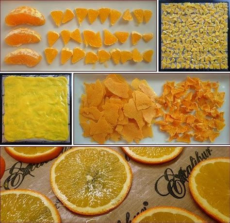 Dehydrating Oranges Sliced Sectioned Blended Powdered And Candied