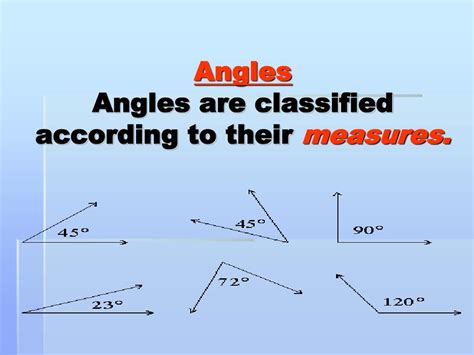 PPT - CLASSIFICATION OF ANGLES PowerPoint Presentation, free download ...
