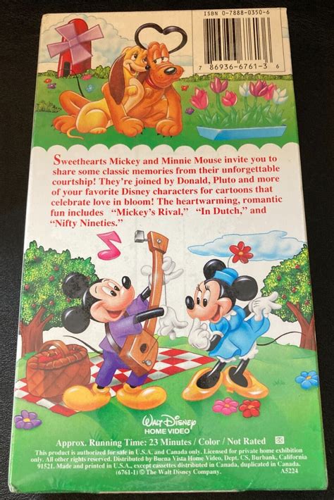 Disney S Mickey And Minnie S Sweetheart Stories Vhs 1996 Brand New And Sealed 786936676136 Ebay