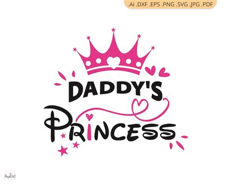 Daddys Princess Svg Sign Valentine Svg Cut File For Cricut Etsy