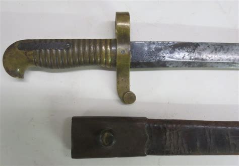 Civil War Remington M Zouave Rifle Sabre Bayonet And Sheath Civil War Antiques
