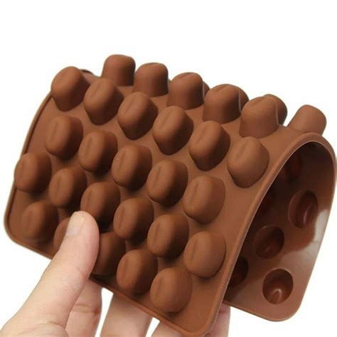 molde de silicon para chocolate 55 granos de café vencort
