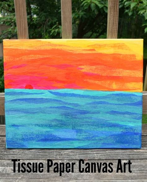 Fashion accessories clothing jewelry altered art beading glass tile pendants plymer clay resin soldering upcycled guest post health and beauty home decor furniture revamps organizing pillows. Tissue Paper and Mod Podge Art on Canvas | Mod Podge Rocks ...