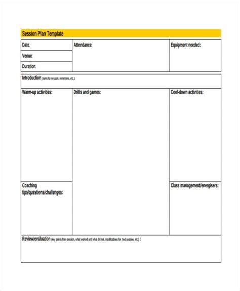 Planning Session Template