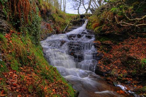 Dean Brook Waterfall Rivington Lancashire England A Photo On