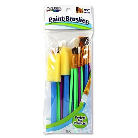Artskills Paint Brush Set Assorted Brushes 25 Count Import It All