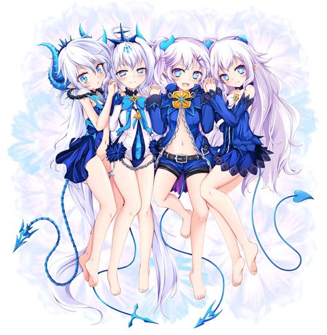 Luciela R Sourcream Noblesse Chiliarch Diabla And Demon Power Elsword Drawn By Cat And