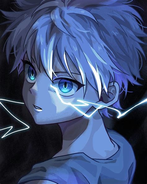 Killua Zoldyck ʜᴜɴᴛᴇʀ X ʜᴜɴᴛᴇʀ Hunter Anime Blue