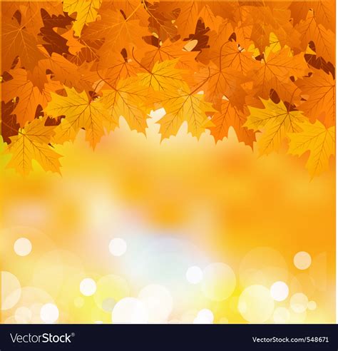 Autumn Leaves Background Royalty Free Vector Image