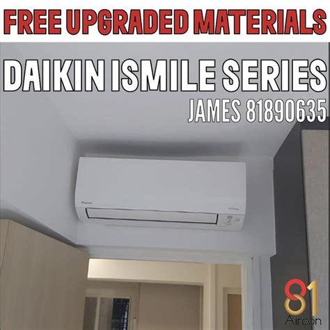 Daikin Aircon 5 Ticks Inverter ISmile Series System 2 3 4 TV