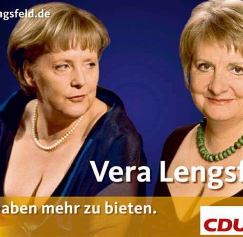 Dekolleté Foto Lengsfeld Wollte Merkel Mit Plakat überraschen Welt