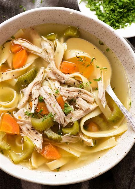 Homemade Chicken Noodle Soup From Scratch Recipetin Eats