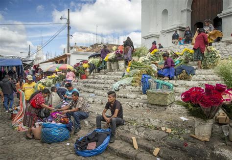 People At The Martket Of Chichicastenango Editorial Stock Photo Image