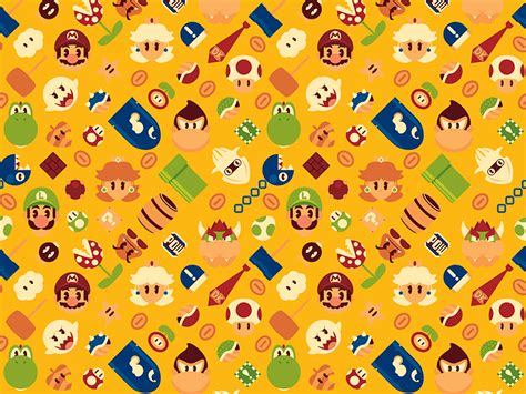 Mario Illustration Pattern By Chris Sequeira On Dribbble
