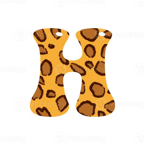 Free Leopard Print Alphabets And Number 10884052 Png With Transparent