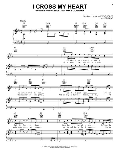 George Strait I Cross My Heart Sheet Music Pdf Notes Chords