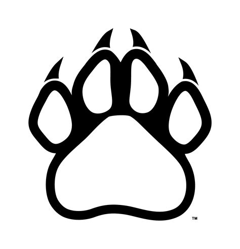 Cougar Paw Outline Clipart Best