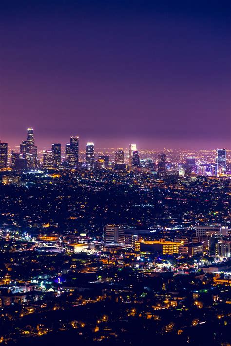 North Sky Photography Los Angeles At Night City Lights At Night Los
