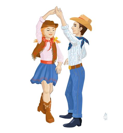 Country Dancing Clipart