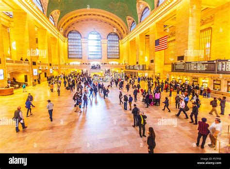 Main Concourse In Grand Central Terminal Manhattan New York City