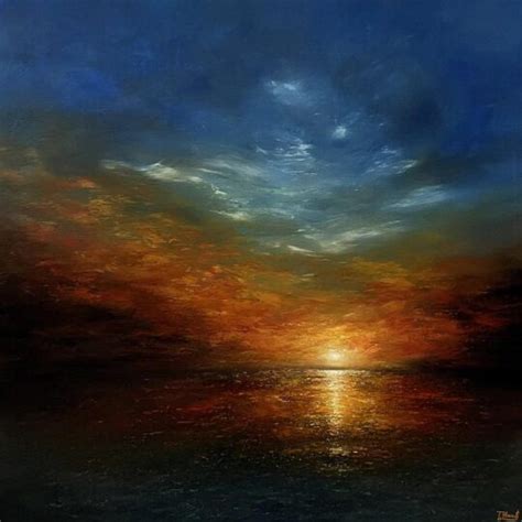Beautiful Nature Sunset Paintings By Artist Tanya Hansens Trendyartideas