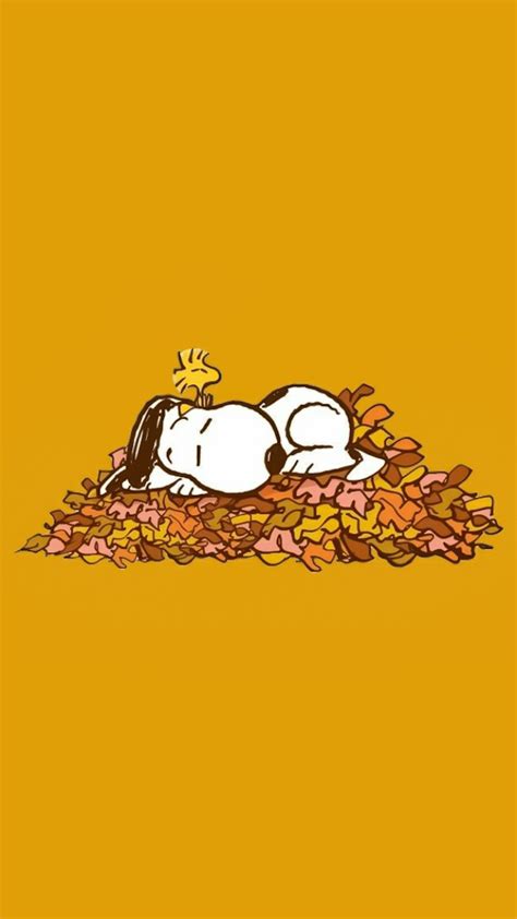 Snoopy Fall Wallpaper Iphone