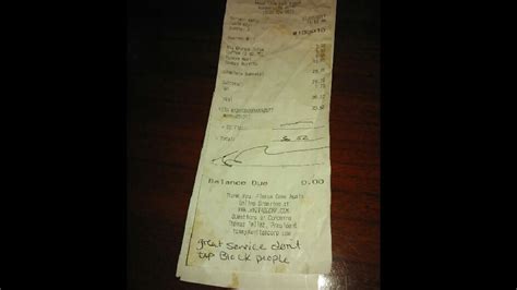 Waitress Undeterred By Racist Note Left On Bill At Restaurant Wjla