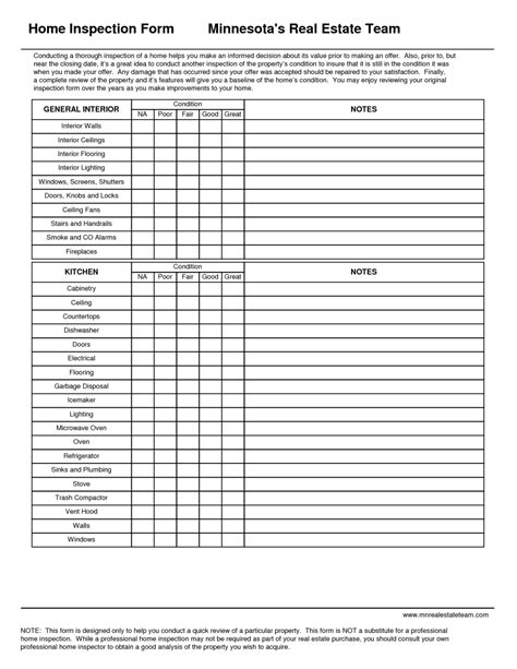 026 Template Ideas 20Free Home20Nspection Forms Pdf Blank With