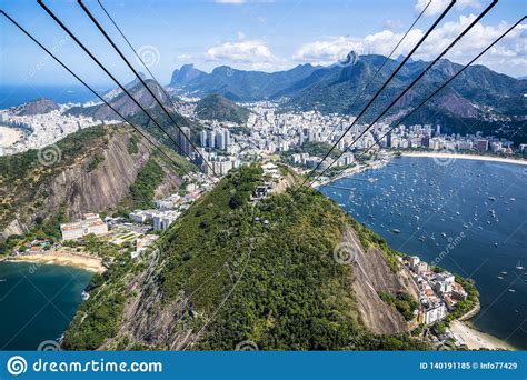 Aerial View Of Rio Rio De Janeiro Brazil Stock Image
