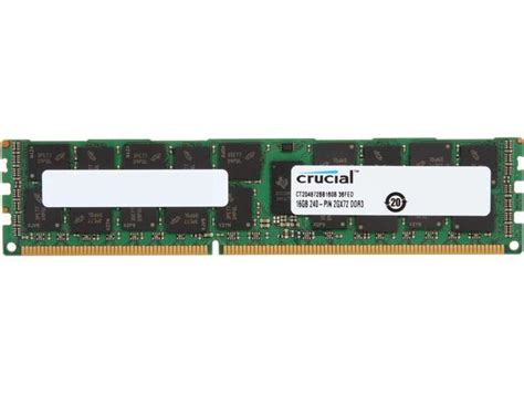 Crucial 16gb Ecc Registered Ddr3 1600 Pc3 12800 Server Memory Model