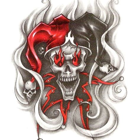 Evil Clown Tattoos Skull Tattoos Sleeve Tattoos Tatoos Joker
