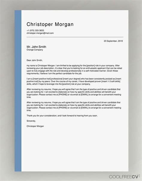 Professionally written cover letter examples, emails, and templates for different types of jobs and job seekers, with expert writing tips and advice. Cover Letter Maker Creator Template Samples To PDF ...