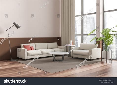 Light Living Room Interior Sofa Armchair 库存插图 2174213281 Shutterstock