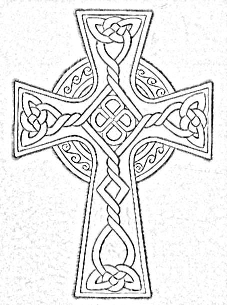 Celtic Coloring Cross Coloring Page Colouring Pages Coloring Books