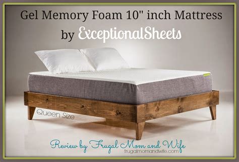 The eluxury supply includes the uniqueness of gel in its technology, amongst other. Frugal Mom and Wife: Gel Memory Foam 10" inch Mattress by ...