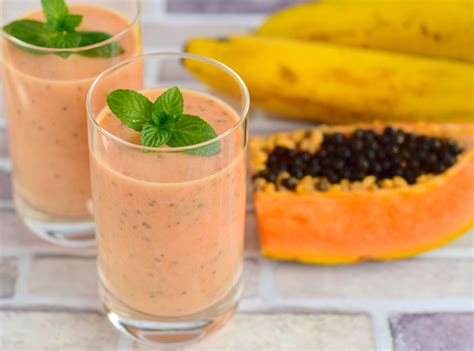 Smoothie De Papaya Y Plátano Alimentación Recetas Mi Pediatra