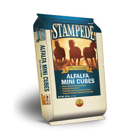 Stampede Alfalfa Mini Cubes Coker Feed Mill