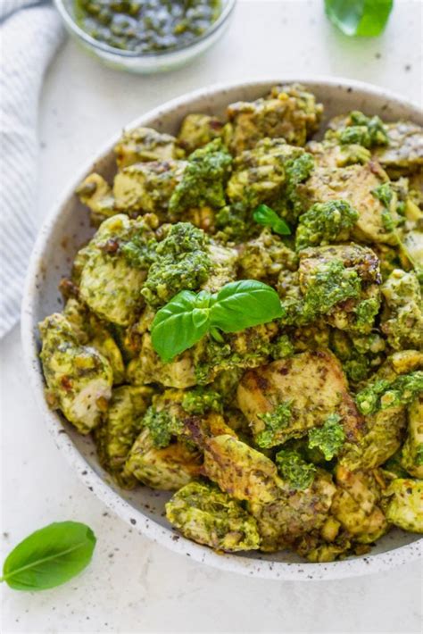 Basil Pesto Chicken Perfect For Meal Prep