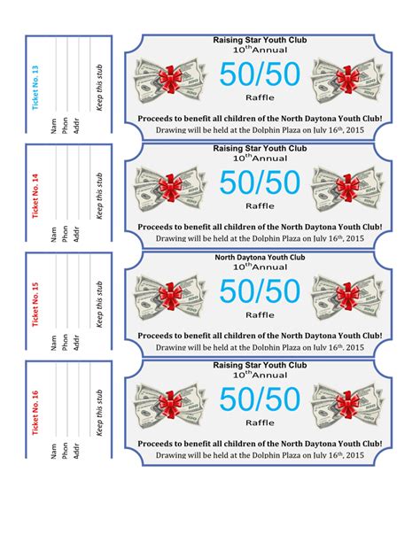 50 50 Raffle Flyer Template In Word And Pdf Formats Page 4 Of 5