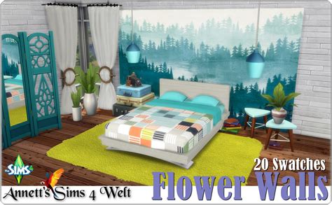 Sims 4 Ccs The Best Flower Walls By Annett85