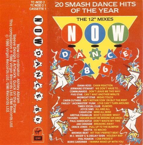 Now Dance 86 The 12 Mixes 1986 Cassette Discogs