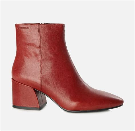 Vagabond Olivia This Ankle Boot Crafted From Smooth Red Leather Is