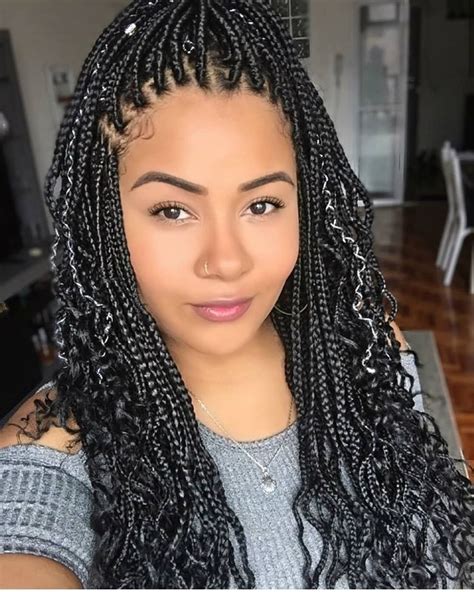 Pin On Box Braids Hairstyles For African American Women