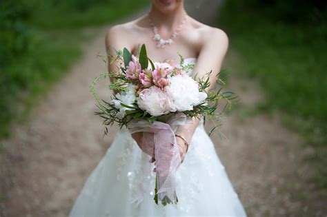 Check spelling or type a new query. Pink and White Peony, Alstroemeria Wedding Bouquet