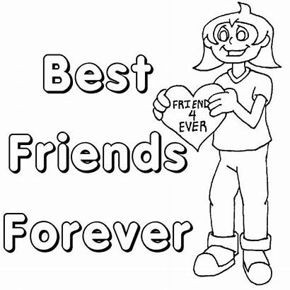 Friendship Coloring Pages Friends Friend Printable Forever