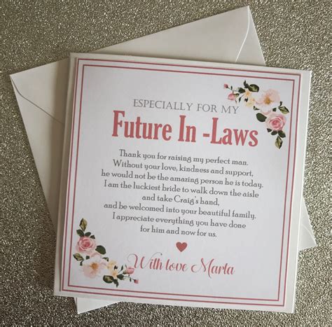 Mothers Day Card For Future Mother In Law Mother In Law Mothers Day